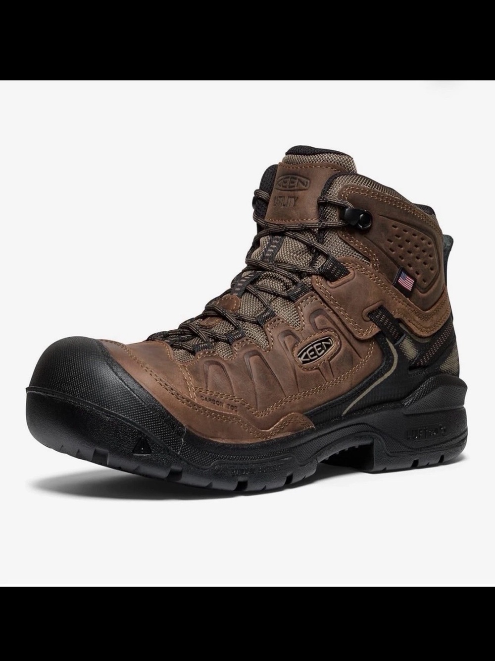 KEEN Utility Men’s Targhee IV Waterproof Work Boot (Carbon Toe) 10 EE